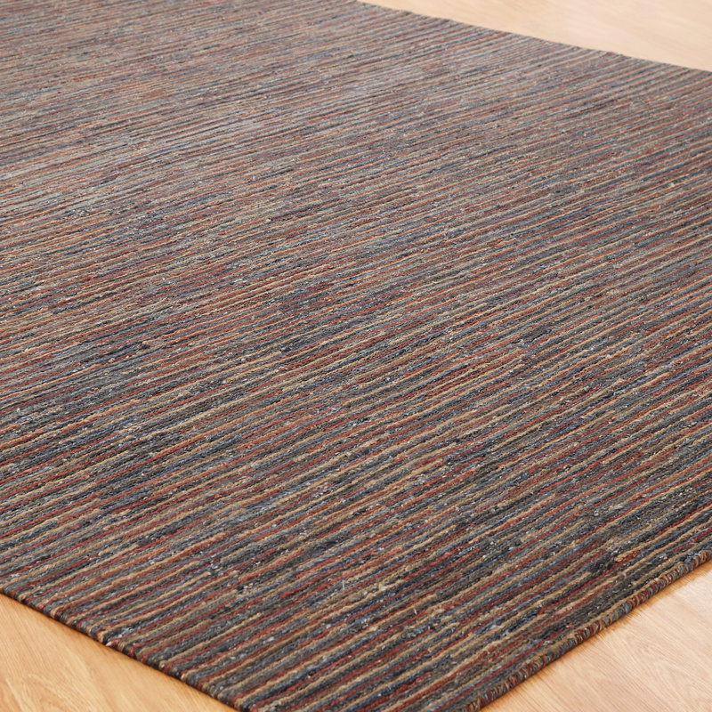 Area Rug in Rust/Blue, Rectangle 3' x 5'