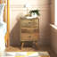 Leonardo 36cm W Solid Wood Bedside Table