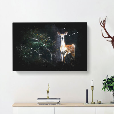 Curious Fawn - Wrapped Canvas