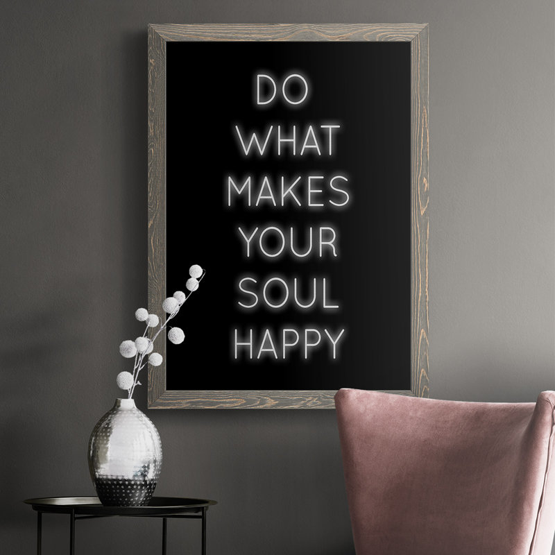 Foxborough Soul Happy, reproduction d'art sur toile, gris, H 43,5 po x l 31,5 po x P 1,25 po