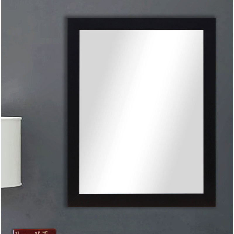 Miroir d'appoint Miami, Noir, 31 po, 43 po