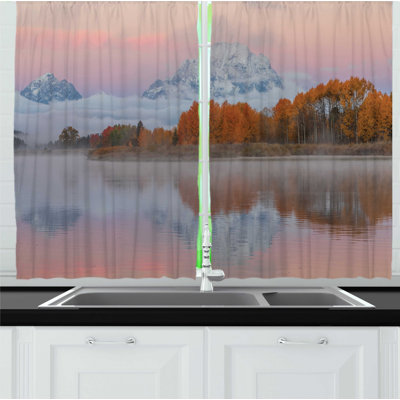 Ruffled Kitchen Curtain