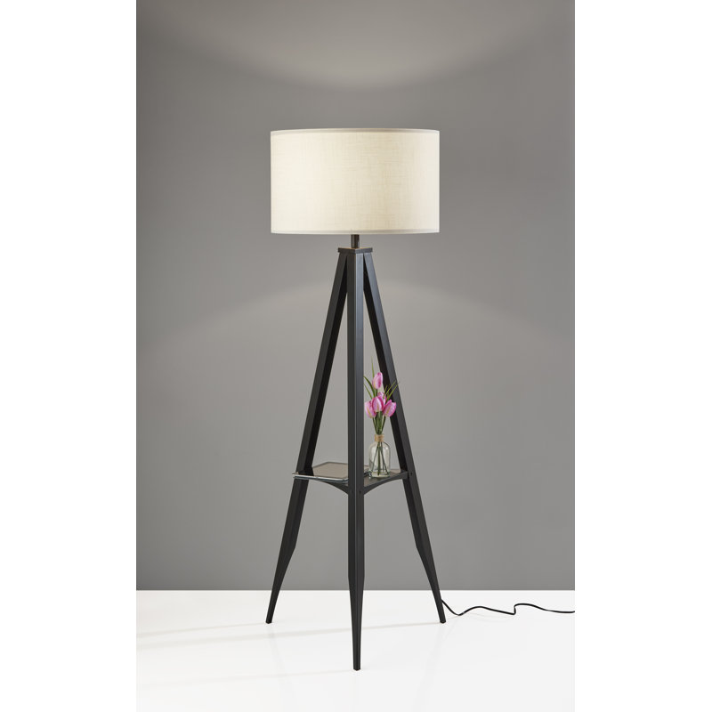Athalene 61.5'' Black Tripod Floor Lamp