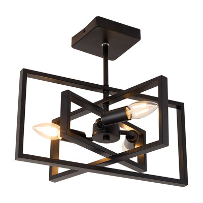 Iron Semi Flush Mount
