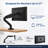 Single Monitor Arm for Desk - Gas Spring VESA Mount, No USB Ports 