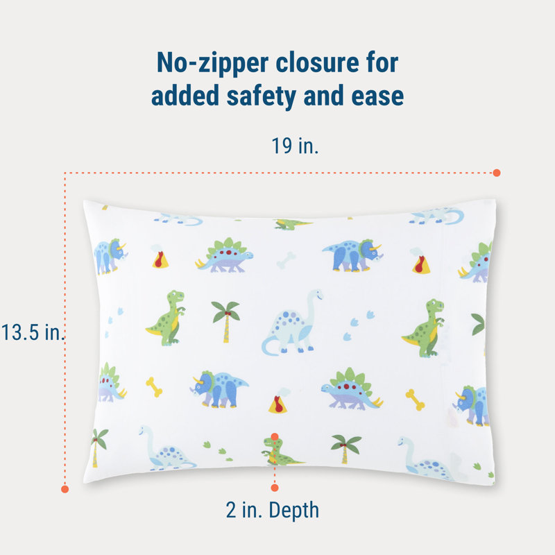Drap-housse pour lit de bébé 100% coton Wildkin - Drap-housse doux et respirant - Dinosaur Land