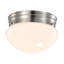 12 W - 7 po - Luminaire encastré à DEL - 3000 K - à intensité variable - Nickel brossé - Verre givré