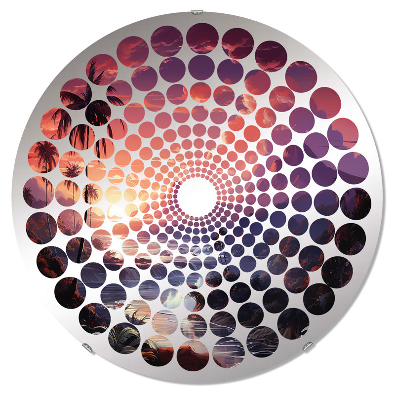 Miroir mural rond, 23,6 po x 23,6 po