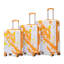 20 po / 24 po / 28 po 3 pièces / ensemble dans une valise à roulettes pivotantes pour PC, avec valise de transport, avec motif imprimé et serrure à combinaison-132153736