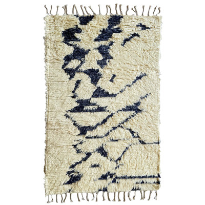 Performance Hand Knotted Wool Geometric Indoor Rug