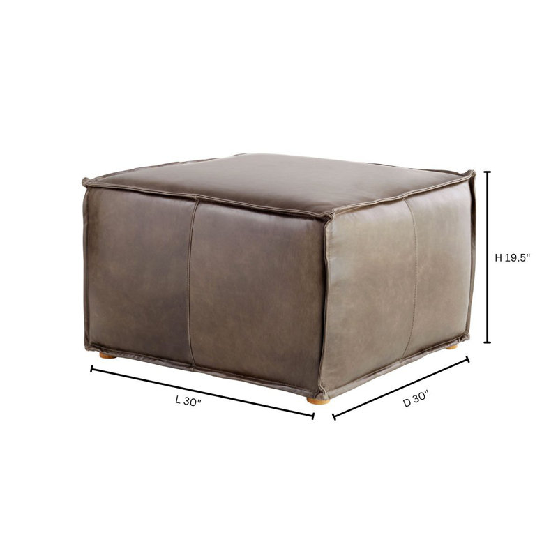 Lusso Square Pouf