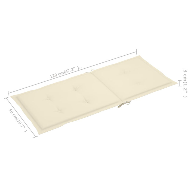Coussin de siège / dossier d'extérieur, Beige