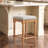 Bar Stools for Kitchen Island & Dining Room, Solid Wood Backless Counter Stools with Linen Upholstery, Nailhead Trim and Rustic Frame for Home Bar-48566622
