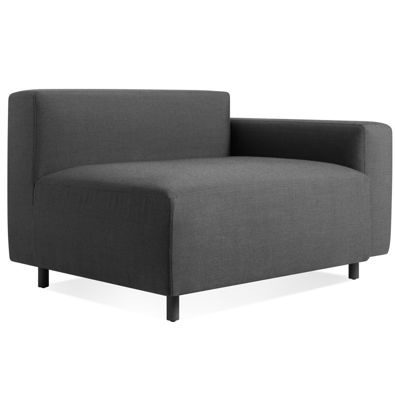 9 Yard Outdoor One Arm Lounge Chair, Coal Sunbrella®