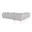 Modern L-Shape Corner Sofa  with Silver Metal Legs-69378083