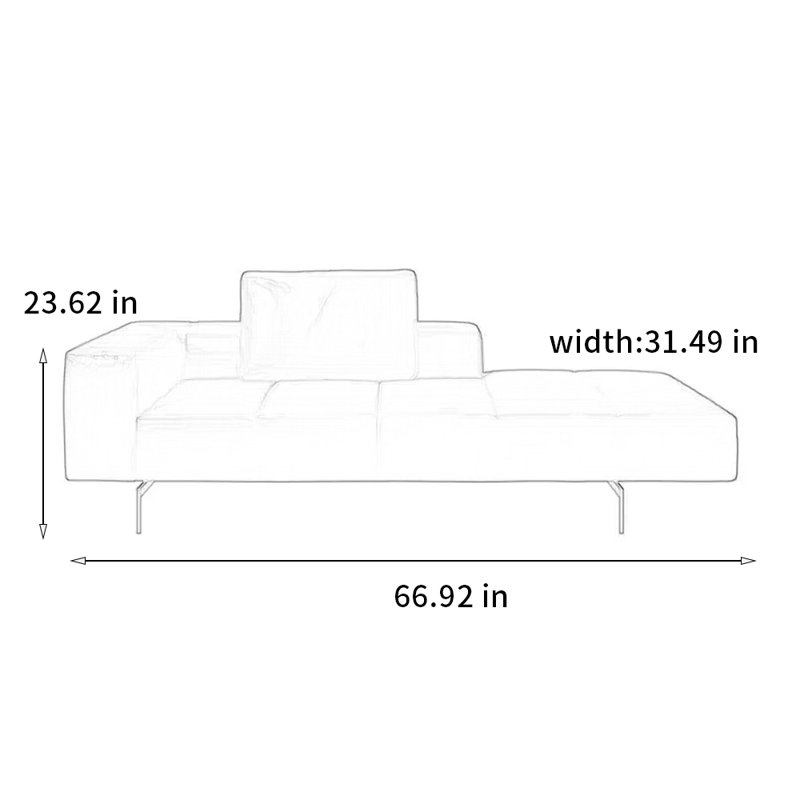 Chaise de luxe en pin massif, Orienté à gauche (vu de face)