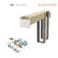 Sliding Pocket Door | Ego 5006 | Kit Rail Hardware | Solid Wood Interior Bedroom Modern Doors-99701070-99701071