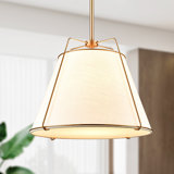 Lustre 15 po en laiton brossé Bertan