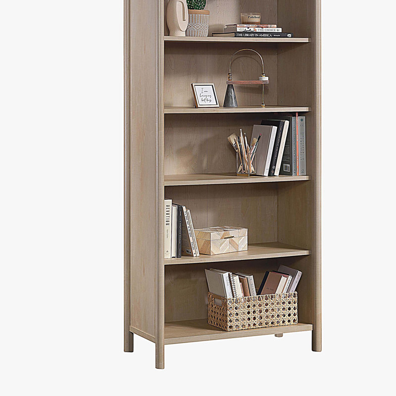 Bibliothèque à 5 tablettes, finition brune