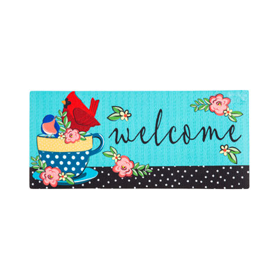 Tapis de bienvenue Janxiel Songbirds Welcome Sassafras