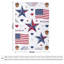 Jeté en flanelle Patriotic Stars Stri-133016349