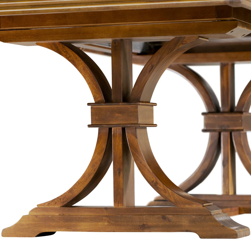 L'ensemble de table de salle à manger 5 pièces comprend une table de cuisine et 4 chaises de salle à manger en tissu de polyester vert saule avec dossier capitonné - Finition noyer antique