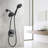 Classic High Pressure Single Handle 6 Function Rain Shower Head With Handheld Shower (Valve Included)