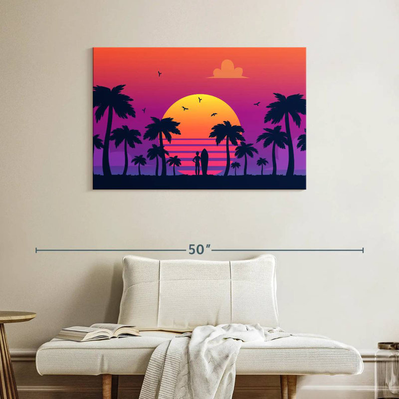 Gillard Neon Sunset, 26" H x 39" W