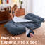 Upholstered 48.61 " Linen Sofa Bed