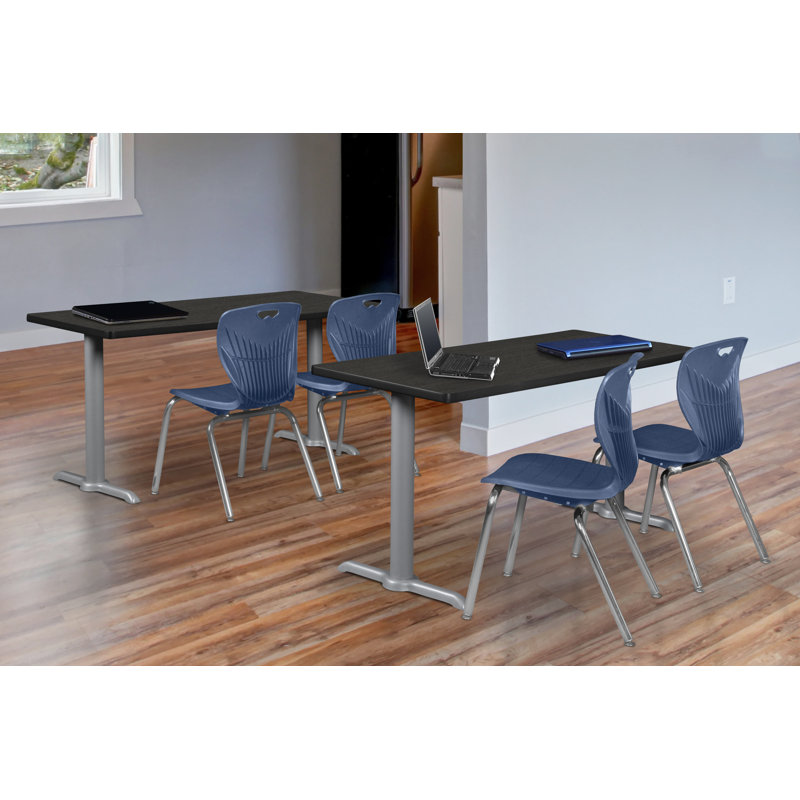 Base et table de formation Cain, Gris, Gris cendré, H 29 po x L 60 po x l 24 po