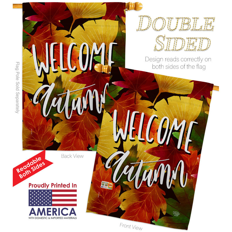 Double Sided 40'' H x 28'' W Polyester House Flag