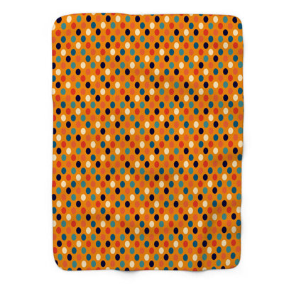 Rétro courbe chromatique - couverture Sherpa de qualité supérieure 1 pièce