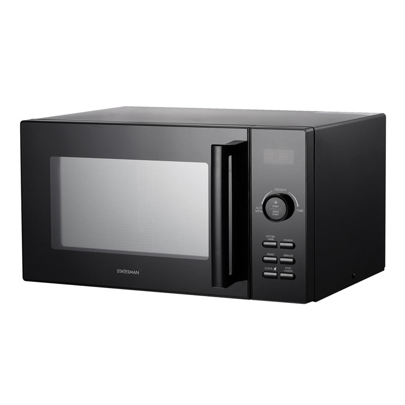 Statesman 23L 900W Digital Solo Microwave Silver, Black