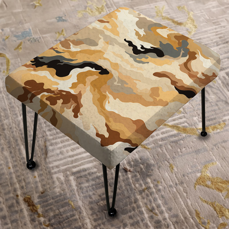 Desert Sand Dune Camouflage - Repose-pieds rectangulaire camouflage