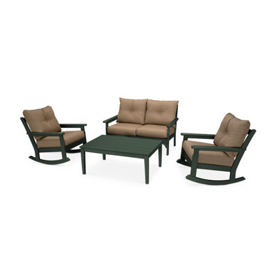 Vineyard 4-Piece Deep Seating Rocking Chair Set