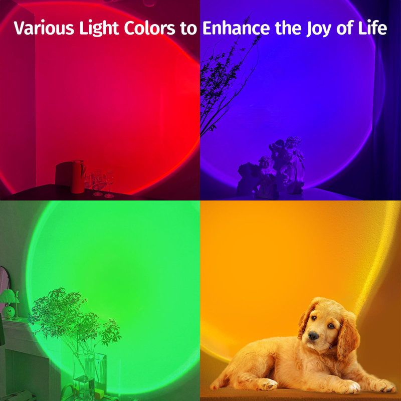 Upgraded Sunset Lamp Projector with App Control