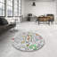 Tapis gris motif/orange/vert-1959469999