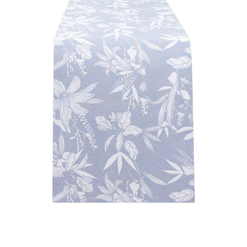 Linge de table Yaretzi, 13 po x 72 po, gris