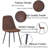 Janziel Suede Upholstered Dining Chair-914958298