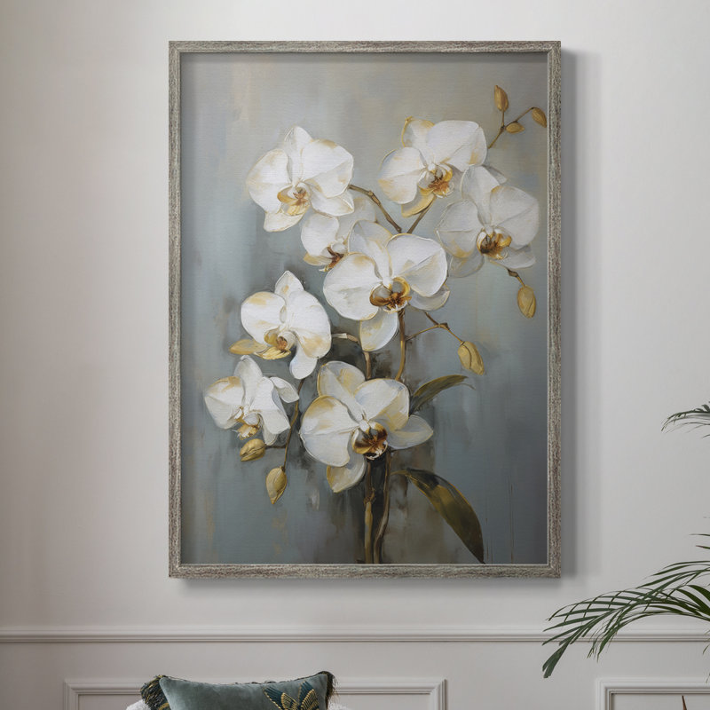 Impression encadrée FLORAL Series CXC III - bois massif, H 15 po x l 12 po