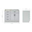 42" Single Bathroom Vanity Base only-60379969-18607504