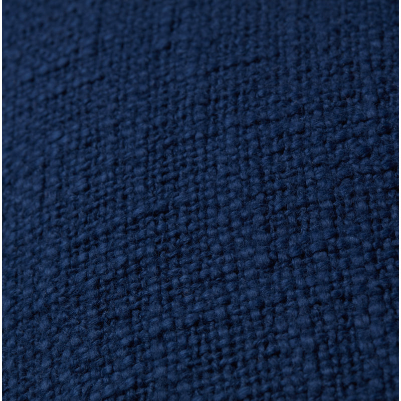 Coussin Fernande, Polyester/ Bourre en polyester, Bleu marine, H 22 po x l 22 po x P 6 po