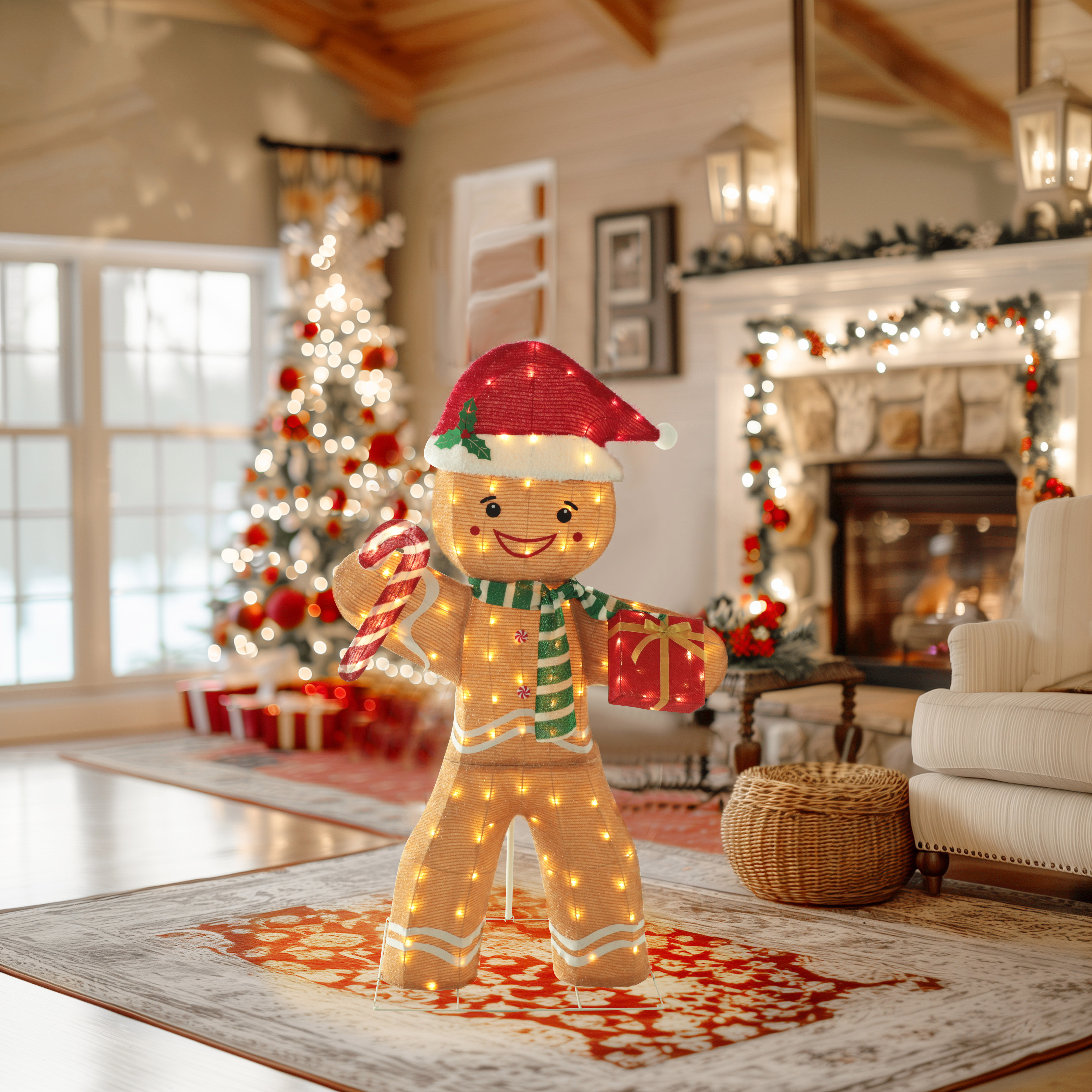 The Twillery Co. Gutierrez Gingerbread Man Metal Outdoor Christmas Decoration Wayfair Canada