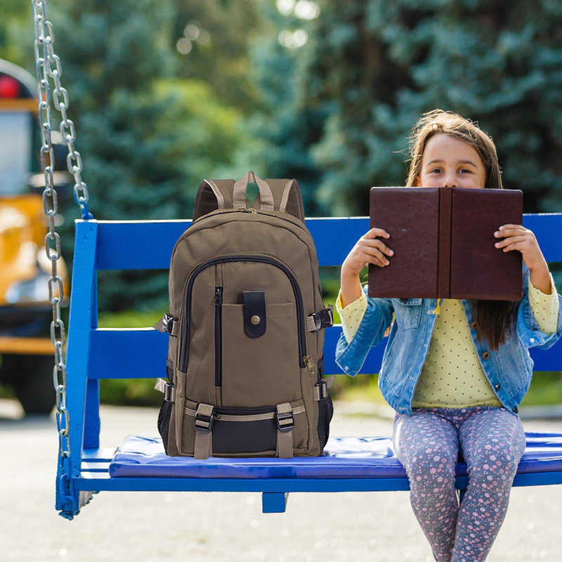 Sac à dos en toile Sac à dos décontracté pour homme Sac à dos pour homme Sac à dos d'ordinateur Sac de voyage pour étudiant