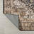 Chapell Chenille Mid-Century Medallion Machine-Washable Black/Terra Rug-258997342