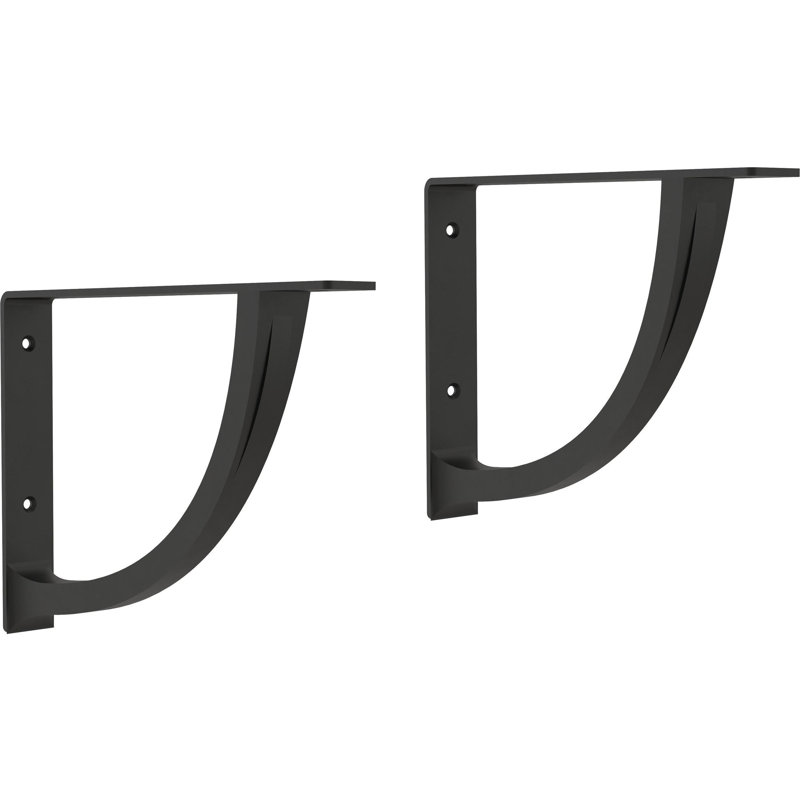 Supports de tablette évasés, Noir mat