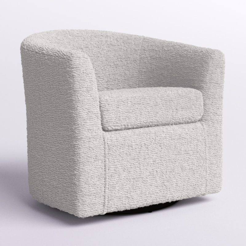 Asefa Upholstered Swivel Barrel Chair