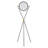 60.75'' Black/Gold LED Tripod Floor Lamp