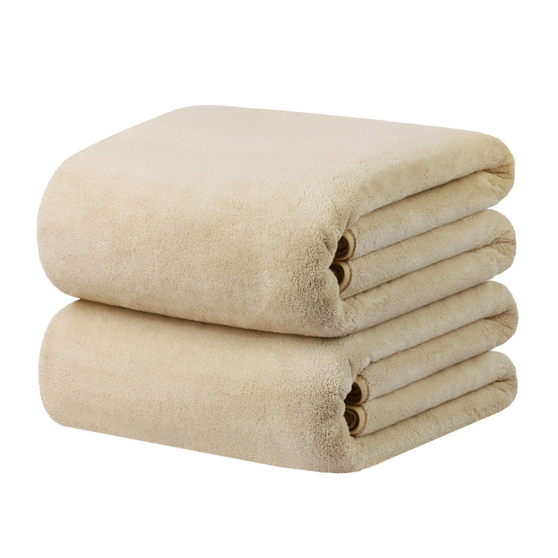 Ensemble de draps de bain 2 pièces Maléisha, Chameau