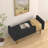 linen fabric Storage Ottoman Bench For Entryway-1978730255